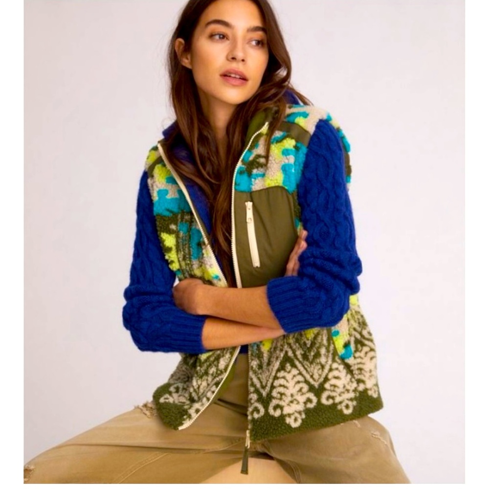 Anthropologie Pilcro Sherpa Vest Small